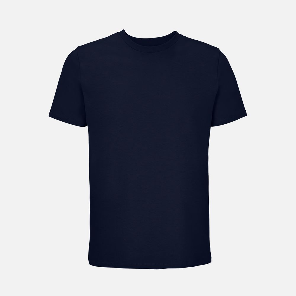 Футболка унисекс Lyam, темно-синяя с логотипом