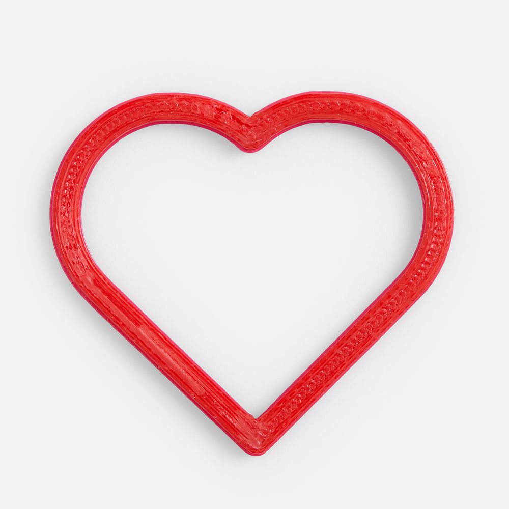 Подвеска Contour, 3D-печать на заказ, сердце с логотипом