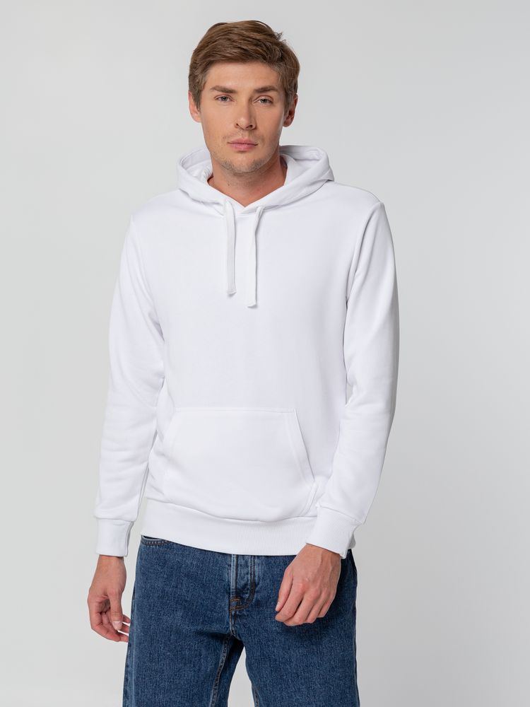 Худи унисекс Sublimatism, белое с логотипом