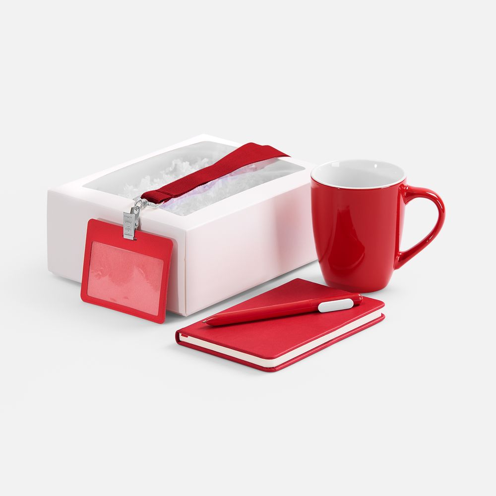 Набор Hop In, красный с логотипом