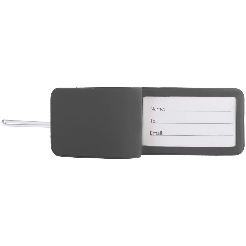 Багажная бирка Dorset, серая с логотипом