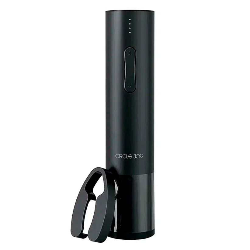 Электрический штопор Hailing Electric Wine Opener, черный с логотипом