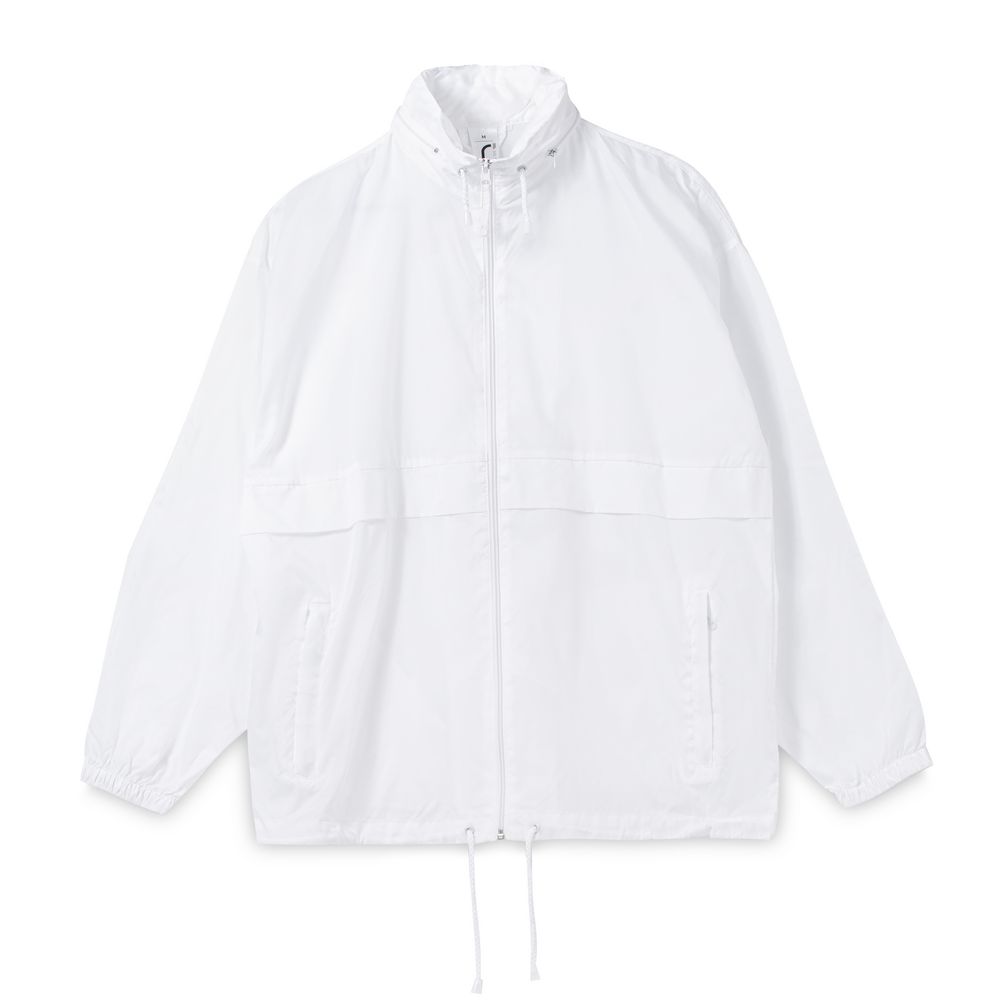 Ветровка из нейлона Surf 210, белая с логотипом