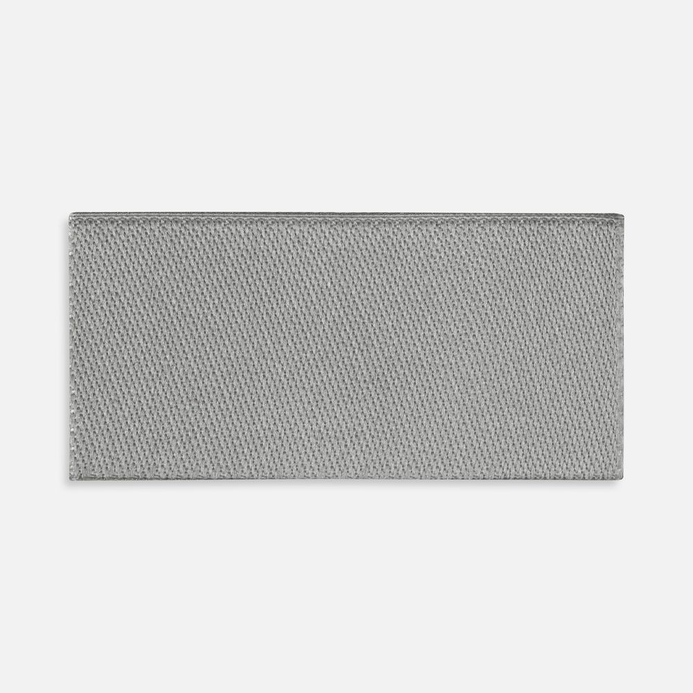 Лейбл тканевый Epsilon, XXS, серый с логотипом