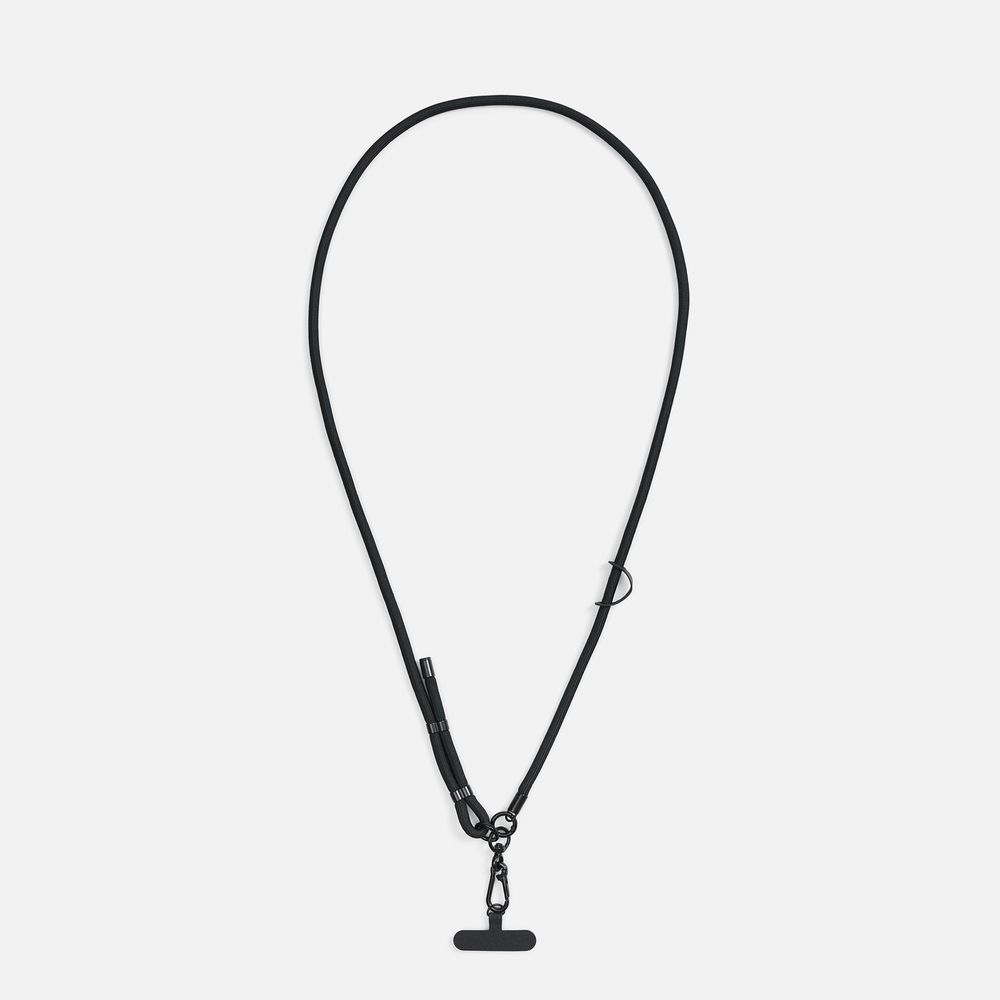 Шнурок для телефона OmniHold, черный с логотипом