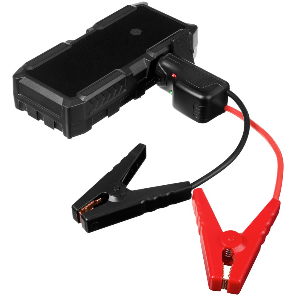 Аккумулятор с запуском двигателя Busta 16000 мАч, черный с логотипом