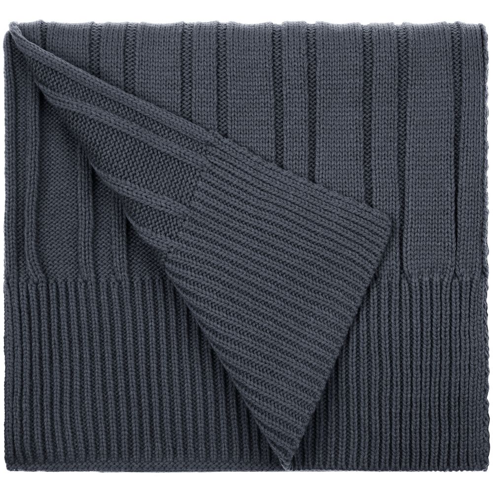 Шарф Knit Beat, темно-серый с логотипом
