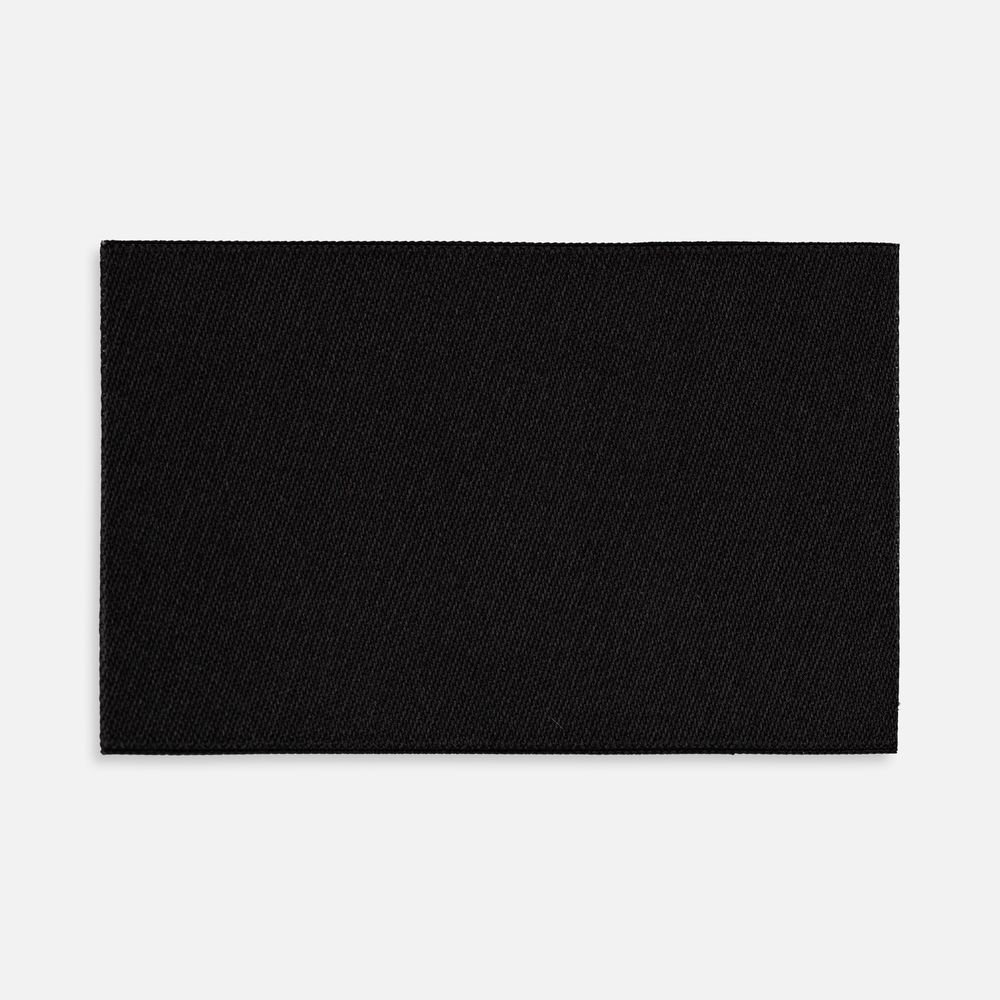 Лейбл тканевый Epsilon, XL, черный с логотипом