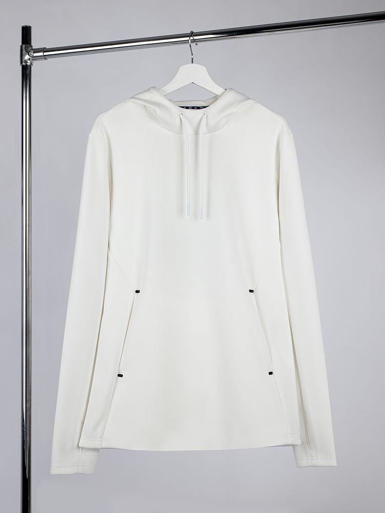 Худи унисекс Begi, молочно-белое с логотипом