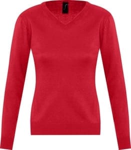 Джемпер женский Galaxy Women, красный с логотипом