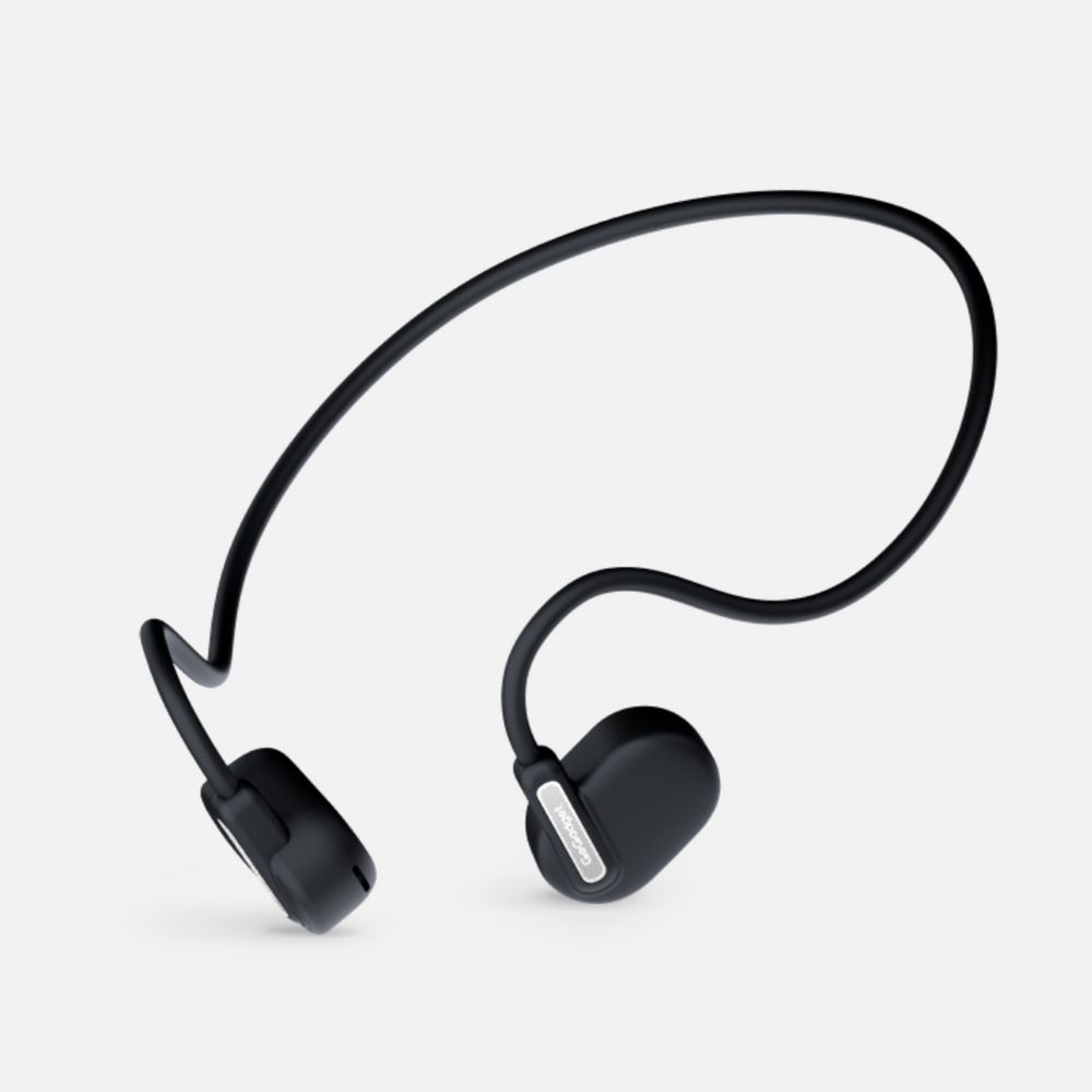 Беспроводные наушники OpenAir Arc, черные с логотипом