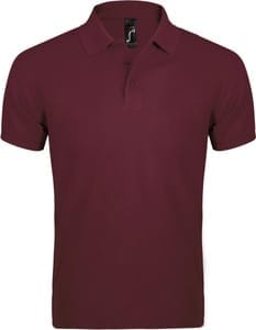 Рубашка поло мужская Prime Men 200 бордовая с логотипом