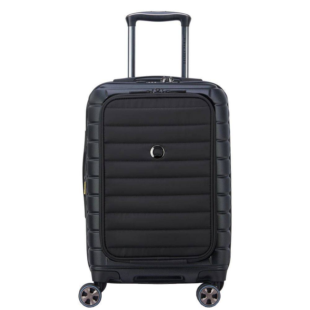 Чемодан Shadow 5.0 S, черный с логотипом