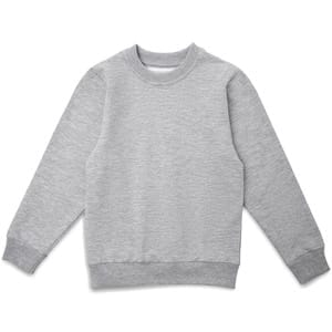 Свитшот детский Toima Kids, серый меланж с логотипом