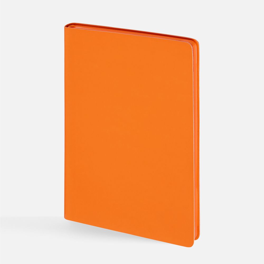 Блокнот Flex Shall ver.2, оранжевый с логотипом