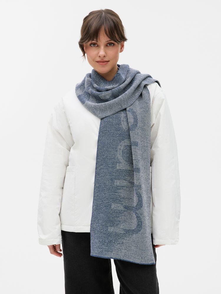 Шарф Denim XXL на заказ, полушерсть с логотипом