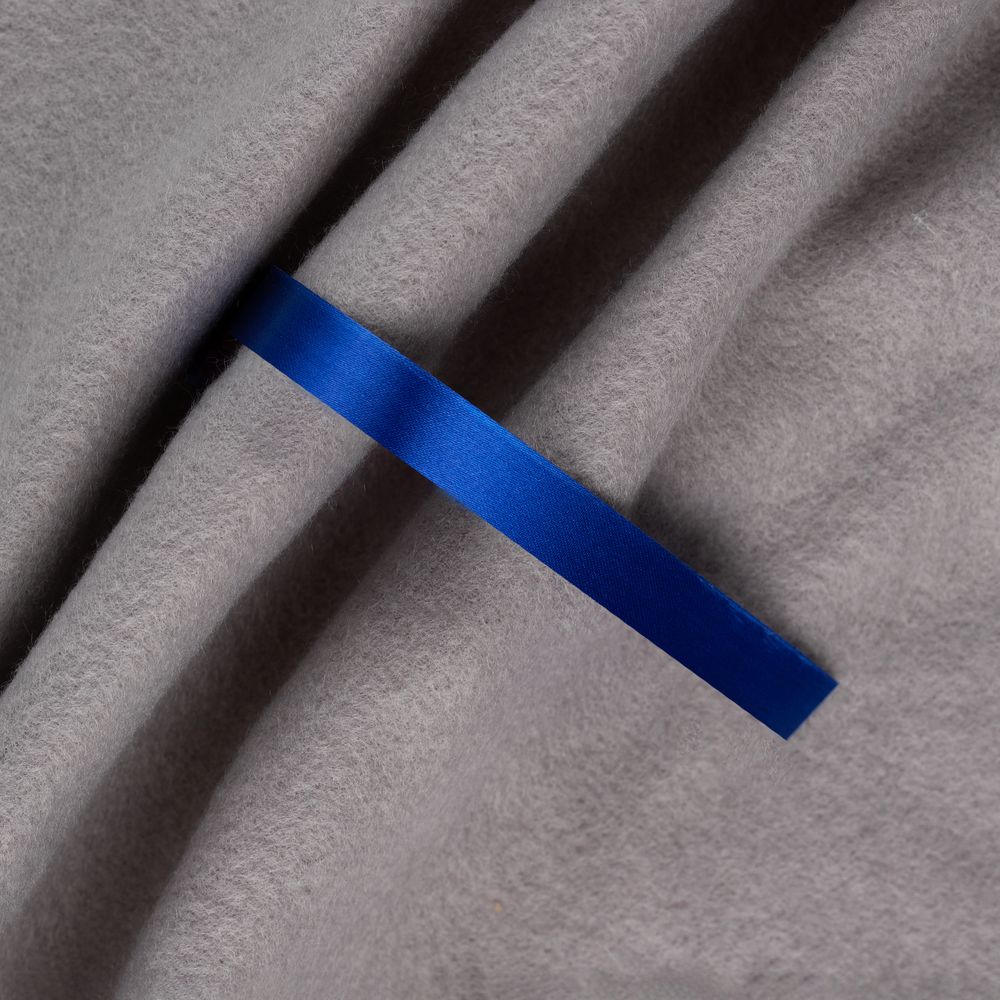 Лента сатиновая Satin 10 S, синяя, 50 см с логотипом