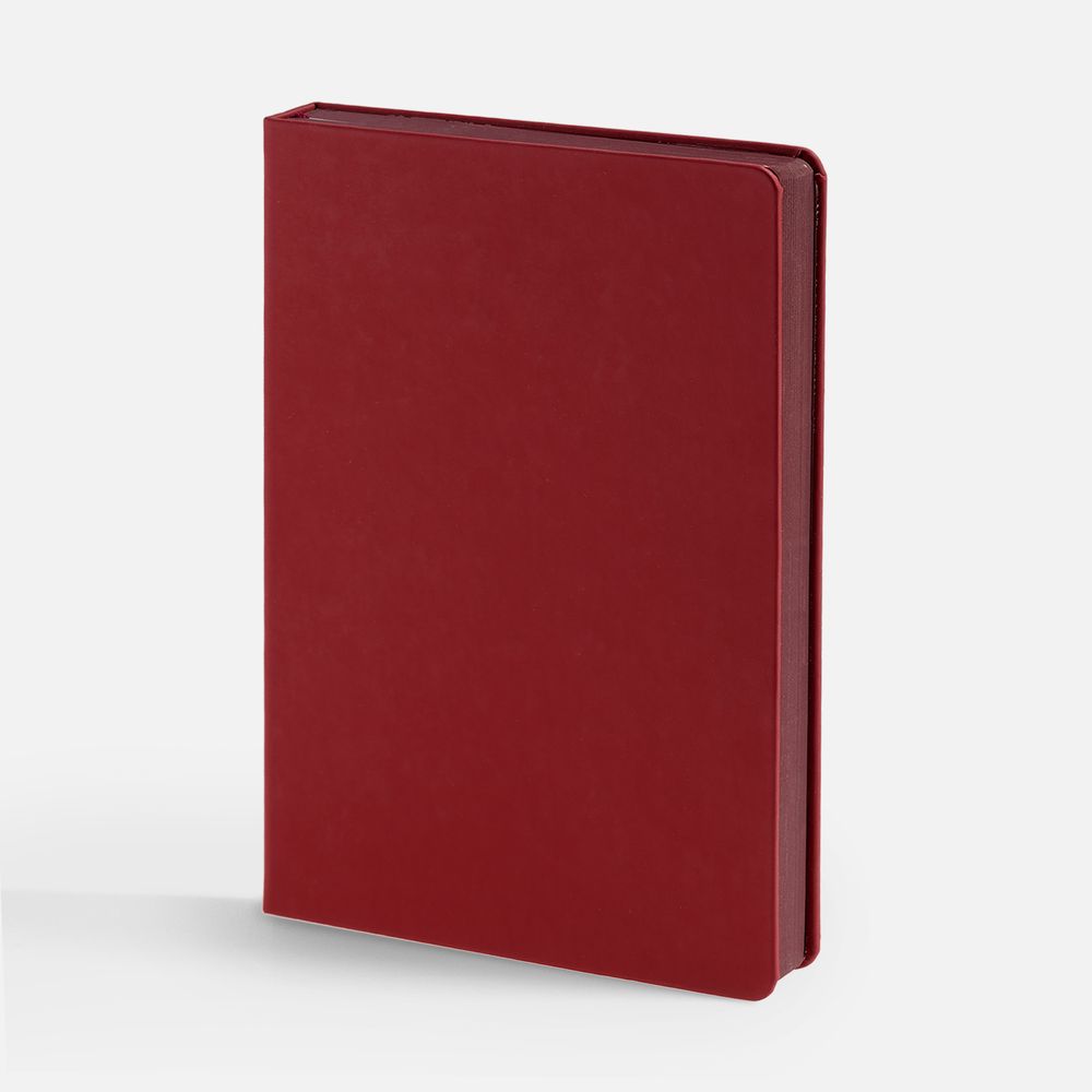 Ежедневник Shall, недатированный, красный с логотипом