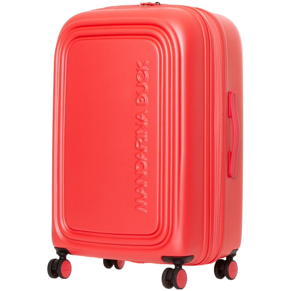 Чемодан Logoduck M, красный с логотипом