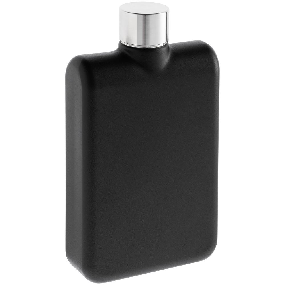 Фляга Midnight Blues, черная с логотипом