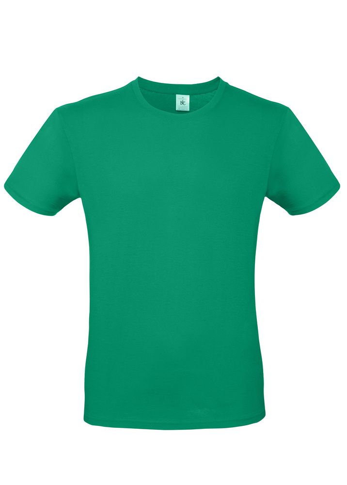 Футболка мужская E150, зеленая с логотипом