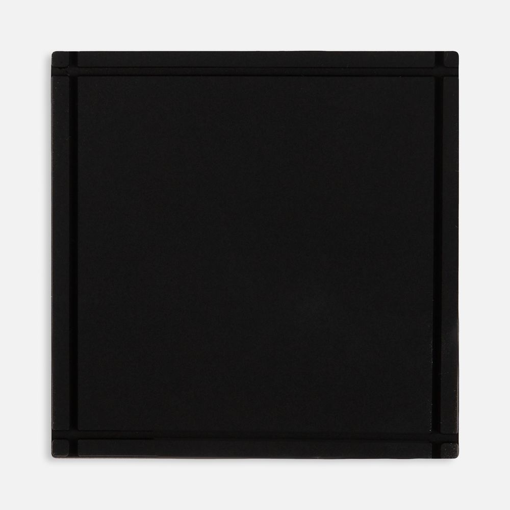 Лейбл из ПВХ Dzeta, L, черный с логотипом