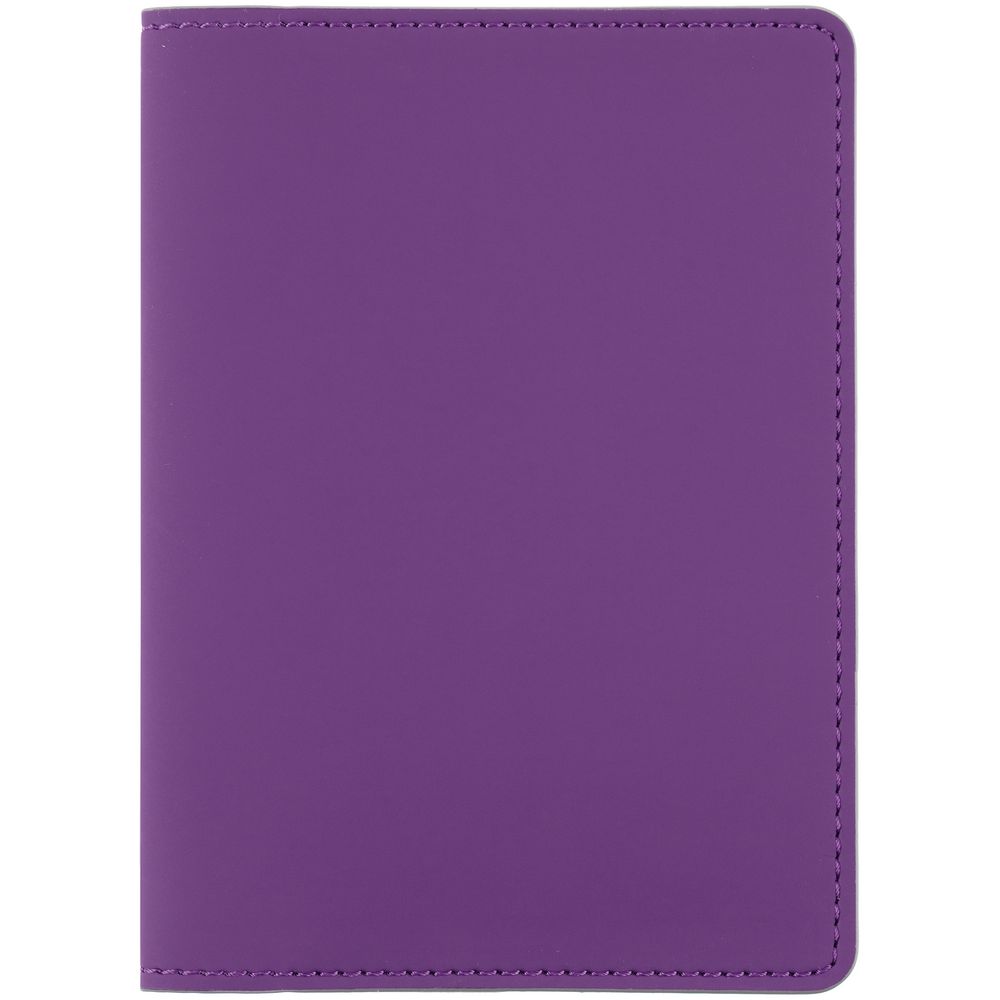 Обложка для паспорта Shall Simple, фиолетовый с логотипом