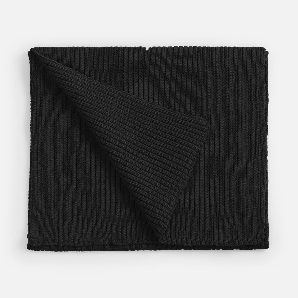 Шарф Yong, черный с логотипом