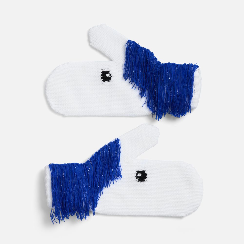 Варежки «Игогошки», с синей гривой с логотипом