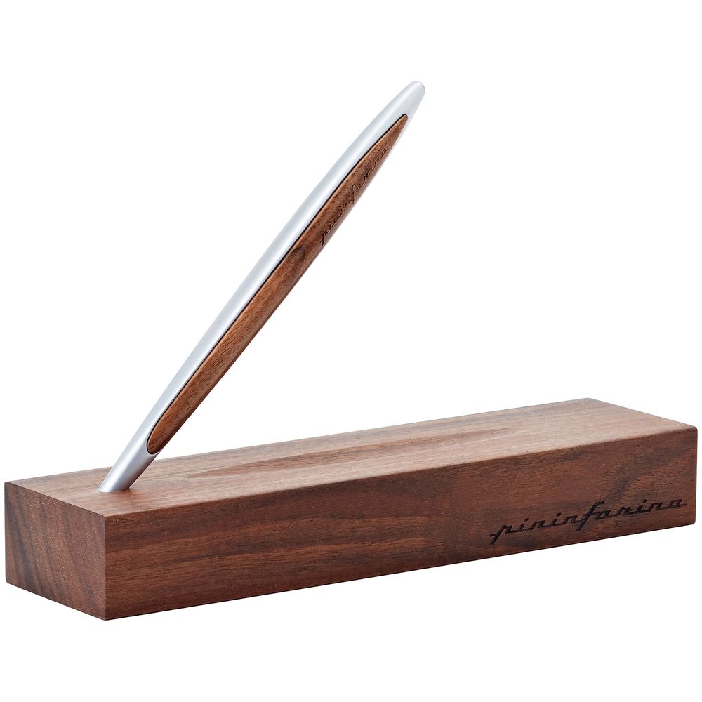 Вечная ручка Cambiano Aluminum Walnut с логотипом
