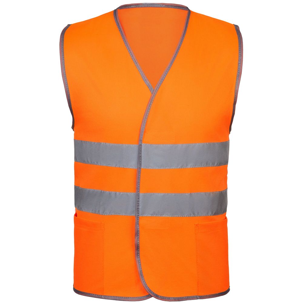 Сигнальный жилет СО-1 ТР, оранжевый флуоресцентный с логотипом