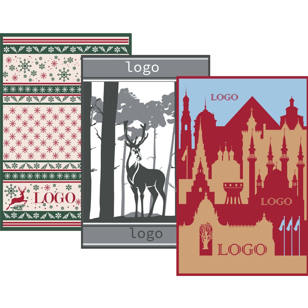 Плед на заказ Tricksy Net, 3 цвета, М, акрил с логотипом