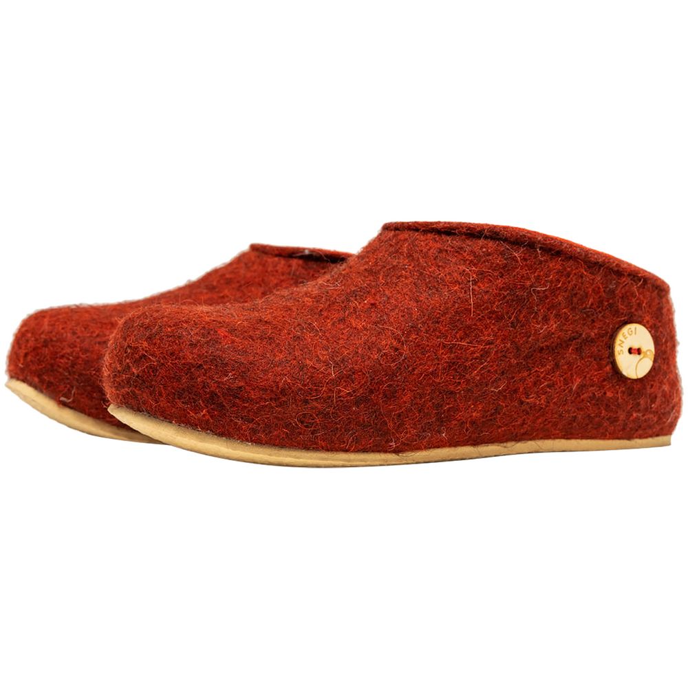 Домашние валенки Cant, красно-коричневые (терракот) с логотипом