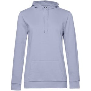 Толстовка с капюшоном женская Hoodie, лиловая с логотипом