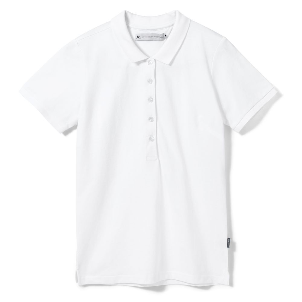 Рубашка поло женская Neptune, белая Рубашка поло женская Neptune, белая