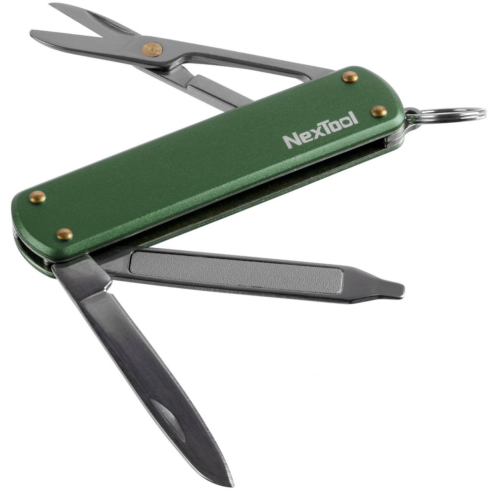Нож-брелок NexTool Mini, зеленый с логотипом
