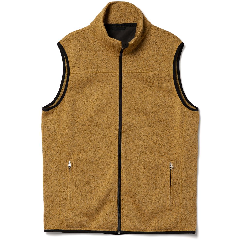 Жилет унисекс Gotland, горчичный с логотипом