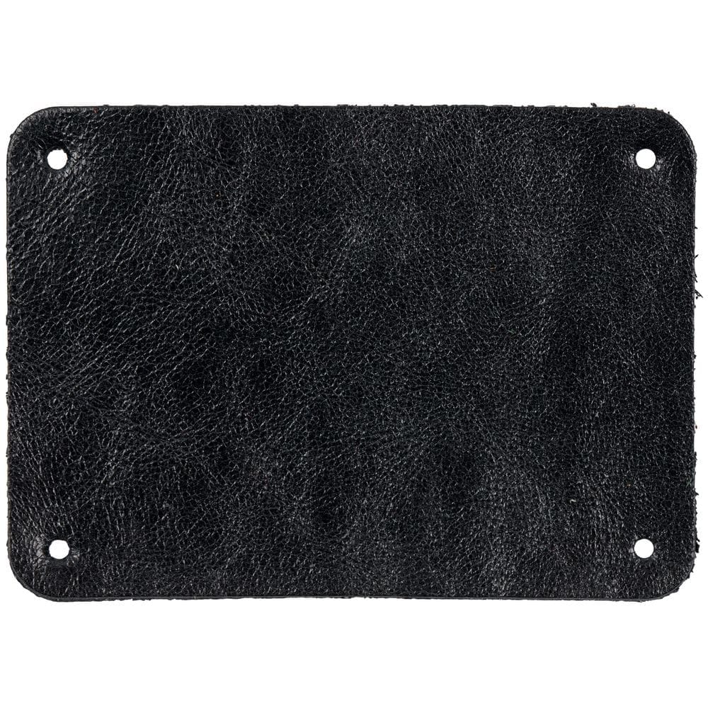 Лейбл кожаный Beta, XL, черный с логотипом