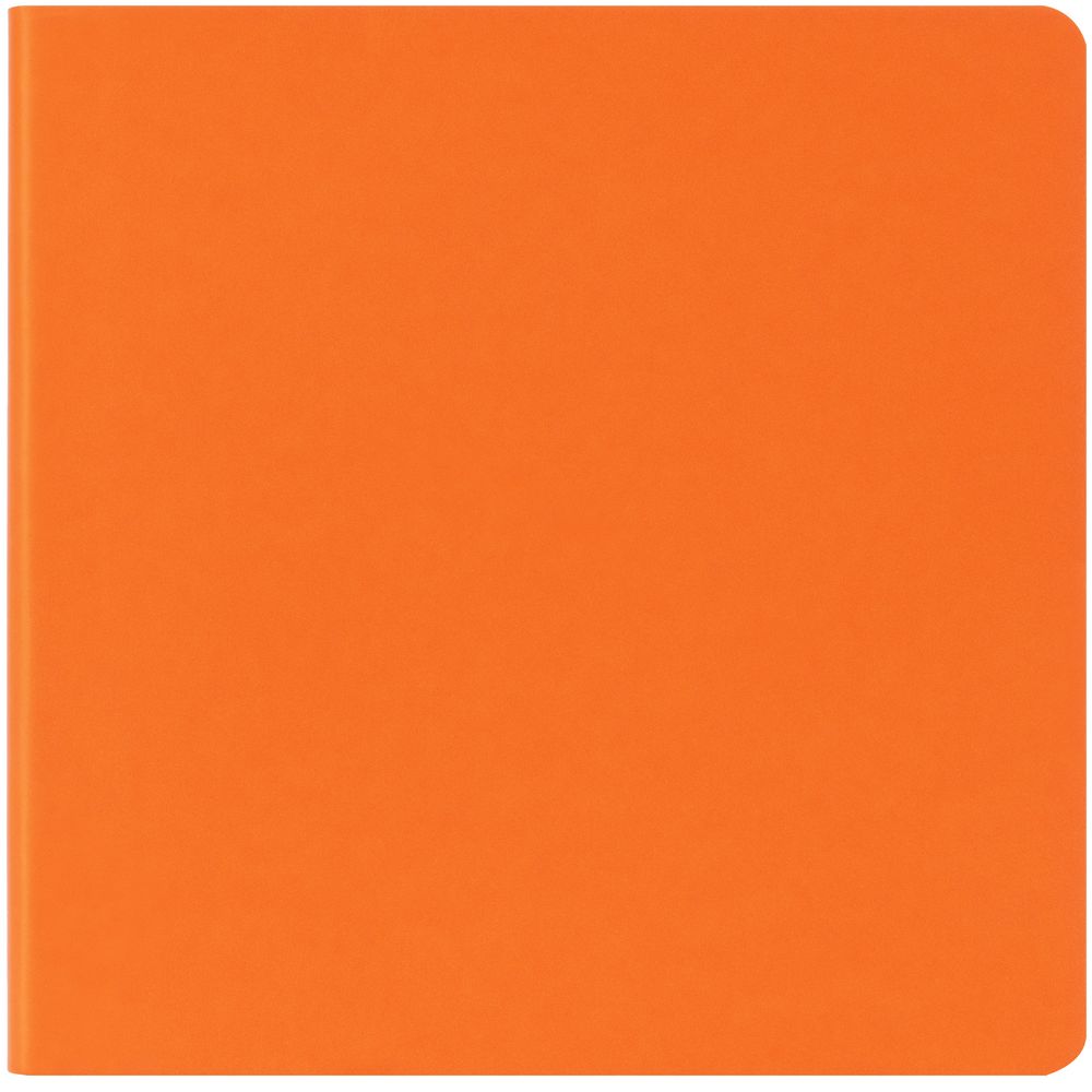 Блокнот Charm, оранжевый с логотипом