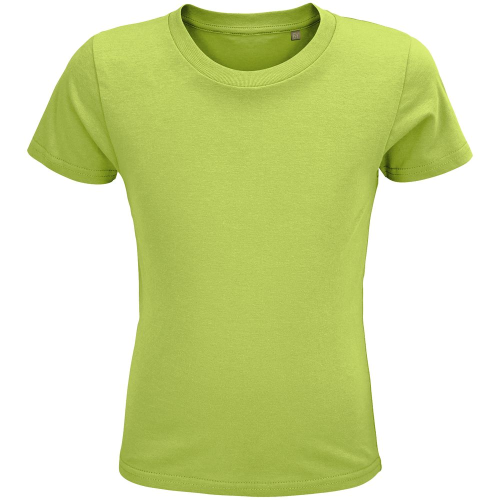 Футболка детская Crusader Kids, зеленое яблоко с логотипом