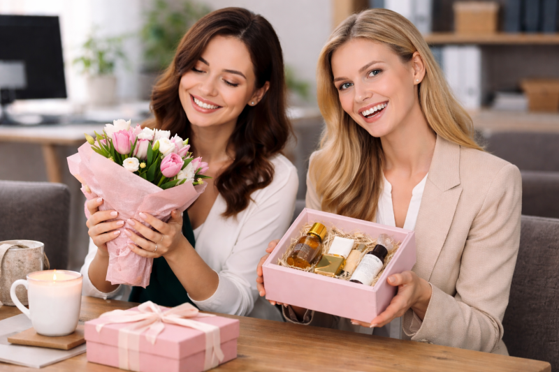 Как выбрать подарки для сотрудниц на 8 Марта