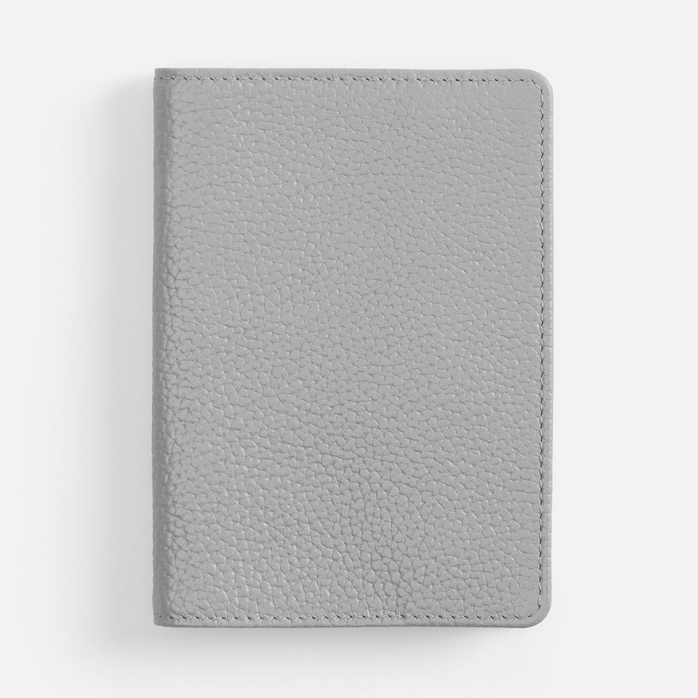 Обложка для паспорта Unison, серая с логотипом