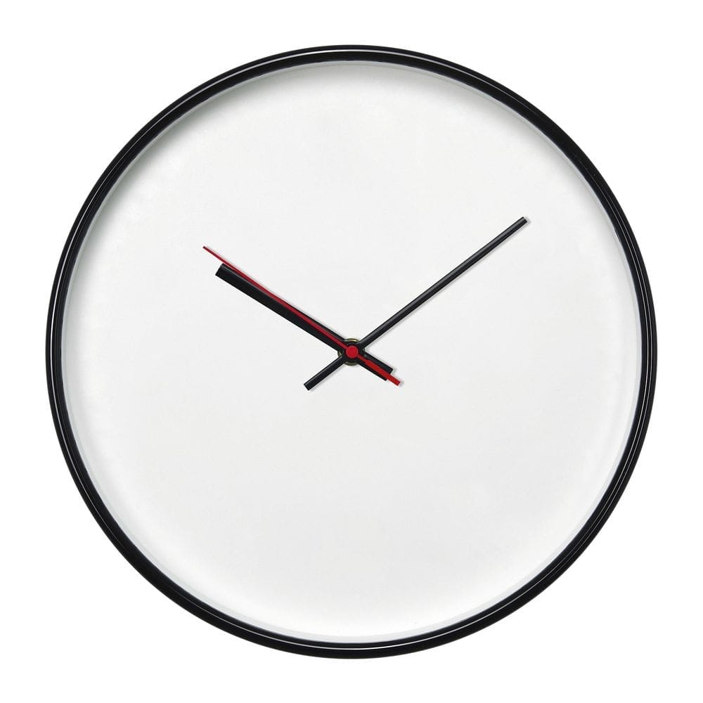 Часы настенные ChronoTop, черные с логотипом
