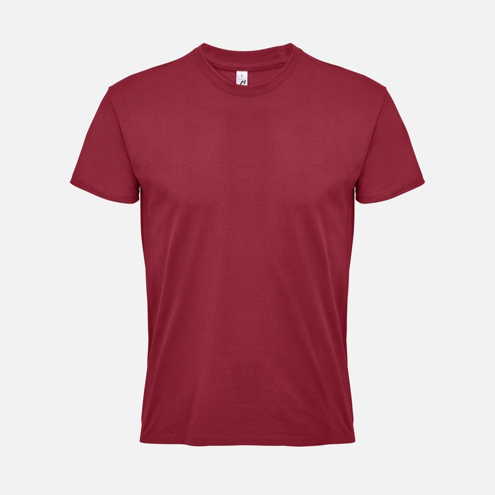 Футболка Imperial 190, красная (бургунди) с логотипом