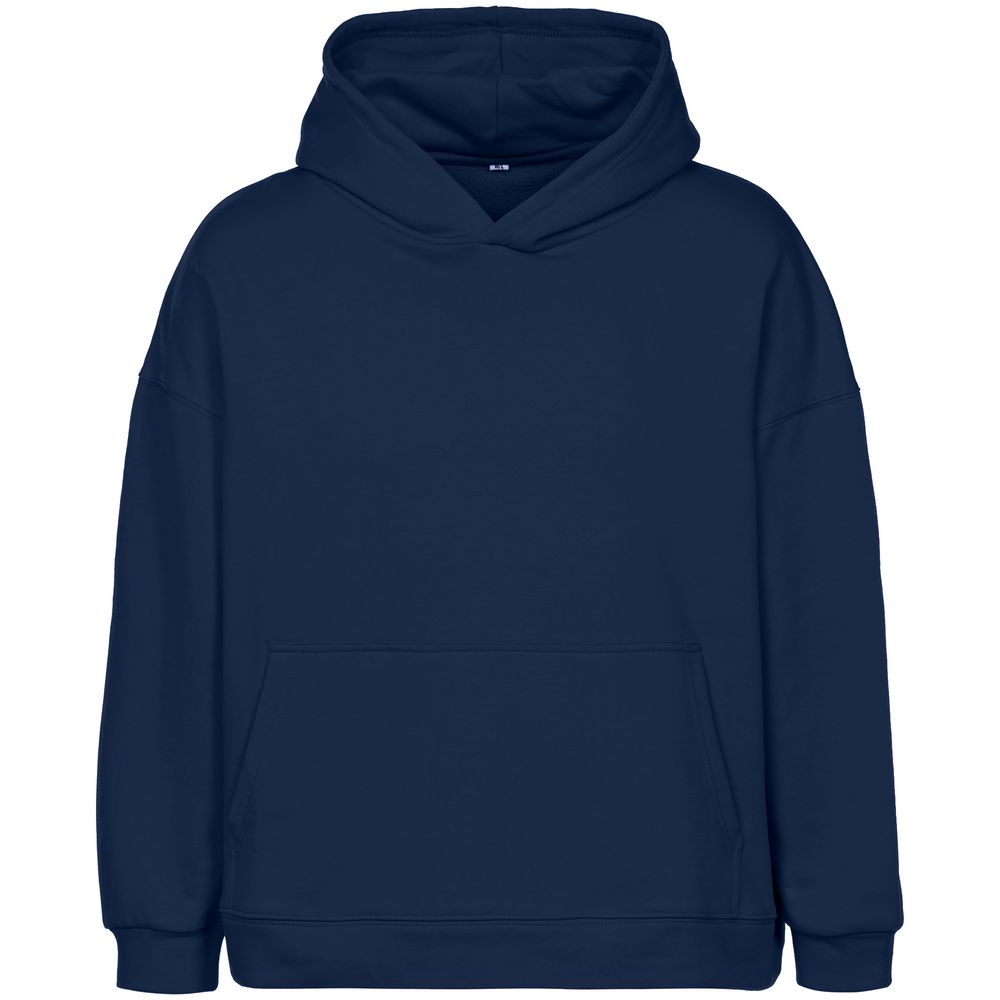 Худи оверсайз унисекс Outshine, темно-синее с логотипом