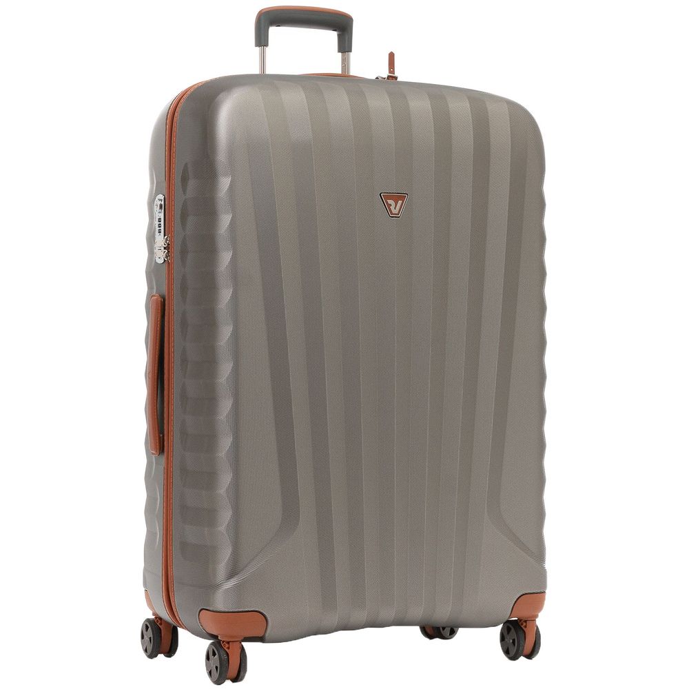 Чемодан E-Lite L, бежевый с логотипом