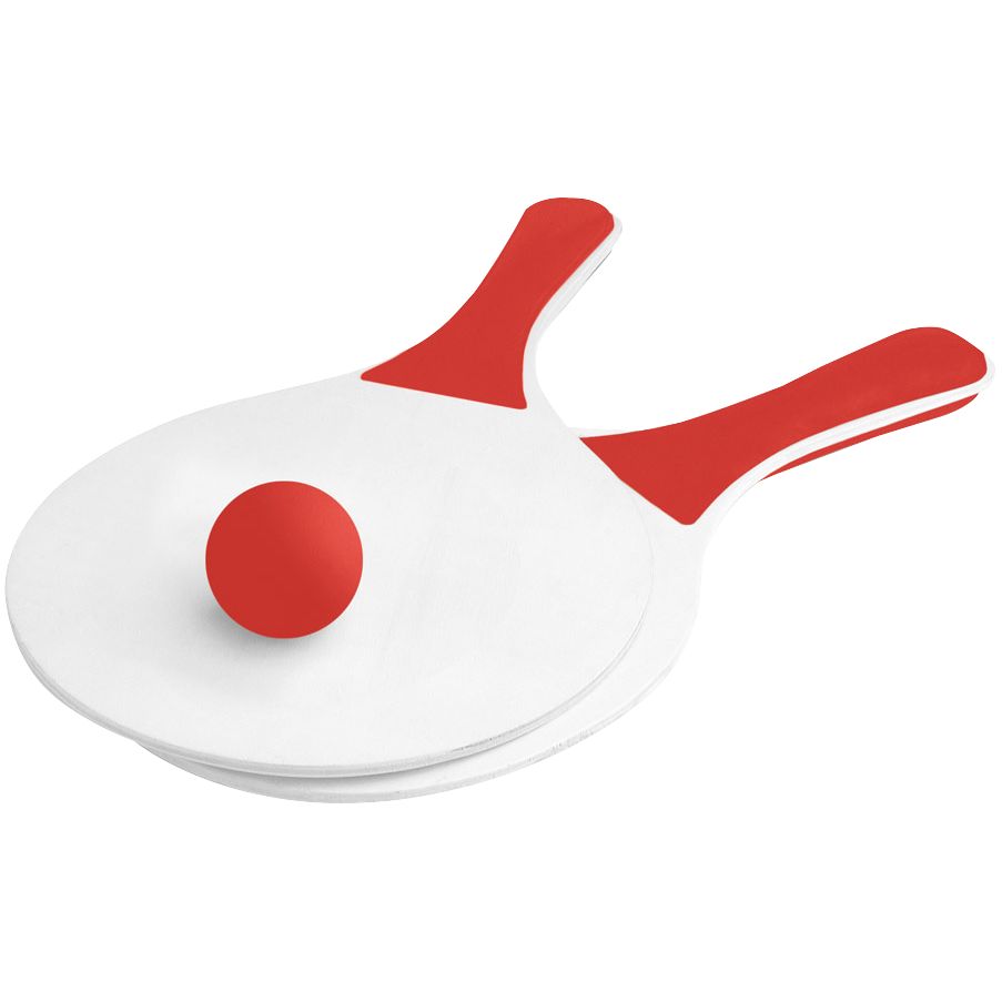 Набор для игры в пляжный теннис Filipinas, красный с логотипом