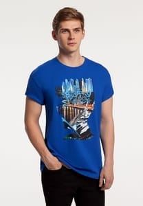 Футболка Moscow Boy, ярко-синяя с логотипом