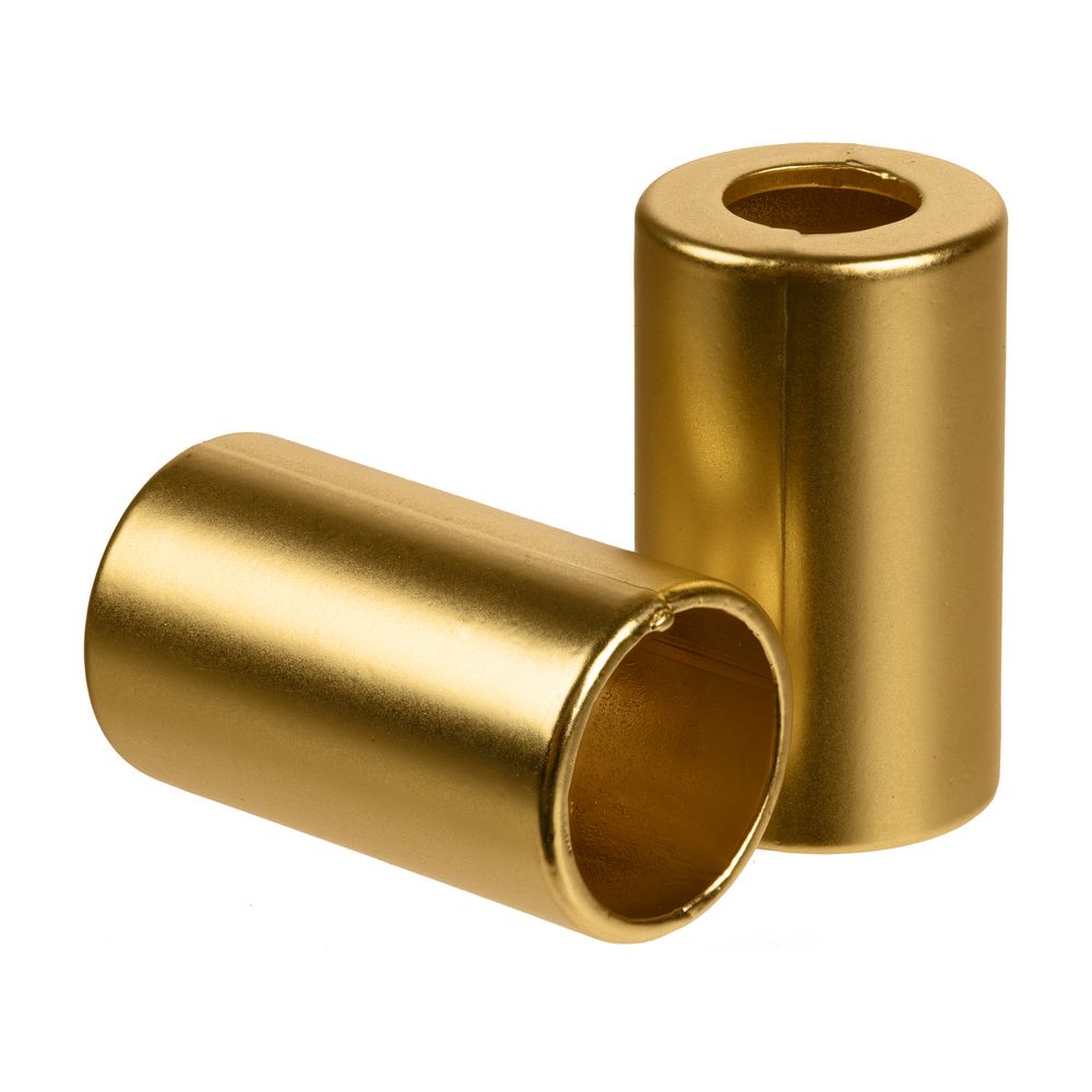 Пара наконечников для шнурка Tizzle, золотистый с логотипом