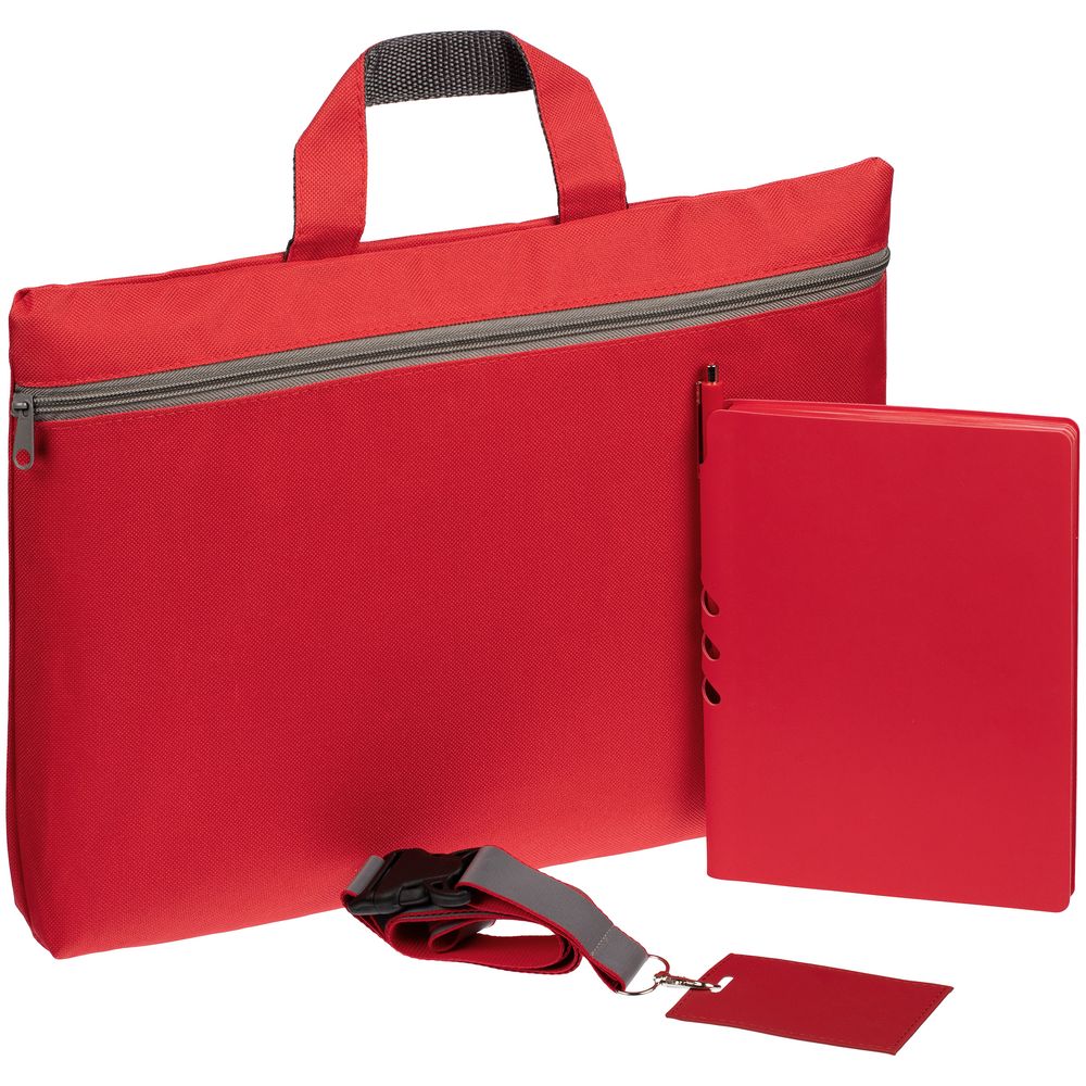 Набор Flexpen Shall Simple, красный с логотипом